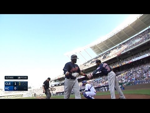 CLE@KC: Tribe push across five runs in the 2nd inning