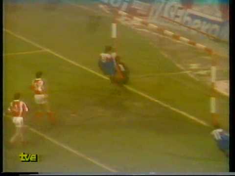 Recopa 85-86: Estrella Roja Belgrado 0 - At. Madrid 2.