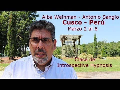 150 Antonio Sangio. Clase de Introspective Hypnosis y Tour en Cusco - Perú  con Alba Weinman