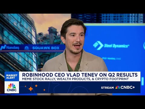 Robinhood CEO Vlad Tenev on Q2 results, prediction markets and meme stock phenomenon