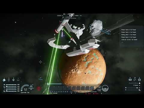 Space Engineers 2022 TOS Enterprise VS 2 Klingon D7 Battlecruisers