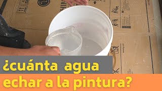 Como preparar y diluir  la pintura para pintar una pared