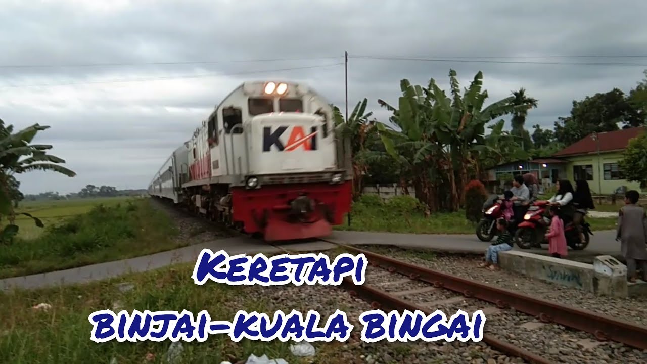 keretapi binjai - kuala bingai, kecepatan 80 km/jam