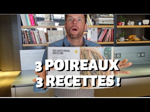 Puff pastry tart with leeks, ricotta and walnuts, leek greens velouté and hay chips