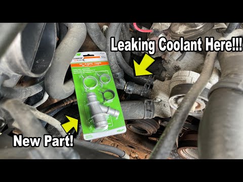 Chevy Suburban Coolant Hose Junction Connecter Replacement Tahoe Yukon Cadillac Escalade Simple Fix!