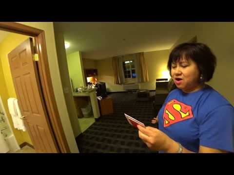 Enjoying our stay at TownePlace Suites Marriott Hotel 5 minutes away from Disney Land.