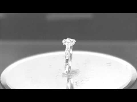 EGL USA G-VS2 14K WHITE GOLD CUSHION BEZEL DIAMOND ENGAGEMENT RING DECO 1.70CTW - ASW - 718N