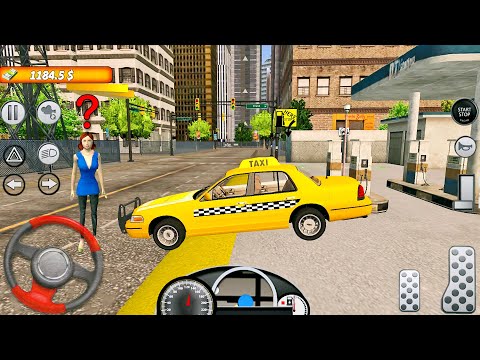 US Taxi Driver Simulator: Pick Up Passengers in a Big City - Android gameplay