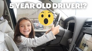 WE HIRED A 5 YEAR OLD PERSONAL DRIVER!!!!!