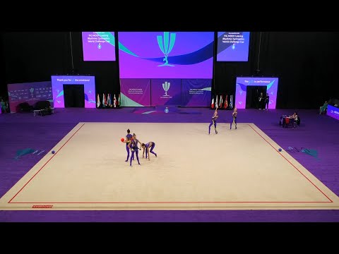 Group Team Ukraine Qual 3 Ribbons/2 Balls 30,850 - World Challenge Cup Cluj-Napoca 2024