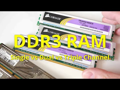 DDR3 RAM: Single vs Dual vs Triple Channel (Single channel Vs Dual channel Vs Triple channel) #speed