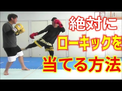 【プロキックボクサー】絶対に当たるローキックの蹴り方を教えます！面白いぐらい当たる。