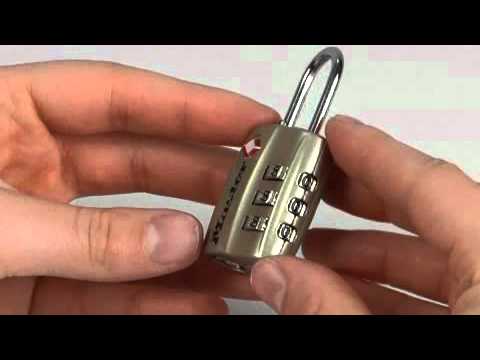 Bild von Betrieb der Gepäckschlösser Master Lock 4680DBLK & 4680DNKL TSA mit akzeptierter Kombination