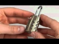Operating The Master Lock 4680DBLK 4680DNKL TSA Accepted Combination Luggage Locks