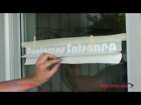 Vinyl lettering installation how to