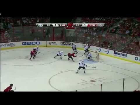 Eric Fehr Elevates The Puck Over Roloson (4/29/11) [HD]