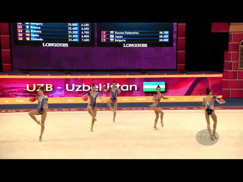Uzbekistan (UZB) - 2019 Rhythmic Worlds, Baku (AZE) - Qualifications 5 Balls