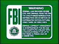 Green FBI Warnings 1991 And Buena Vista Home Video Logo 1989