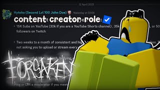 [ FORSAKEN ] Content Creator Role Experience 💔