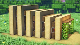 ⚒️ Minecraft | How To Build a Small Survival Wooden Modern House
