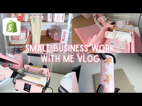 , title : 'Small Business Work With Me Vlog 🌸| Pack Orders With Me, Small Business Sublimation at Home'