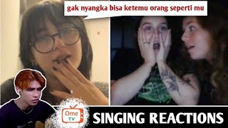 Download lagu Cewek ini histeris sampe kebingungan setelah aku nyanyiin lagu bahasanya | SINGING REACTIONS OmeTV mp3