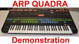 Video thumbnail for Synthchaser #104 - ARP Quadra Demonstration by Synthchaser