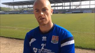 Jason Taylor on signing his new contract at Northampton Town