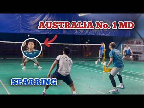 Australia No.1 Men Doubles Player - Sparring Session - Frengky Wijaya / Roshan vs Carven / Lukas