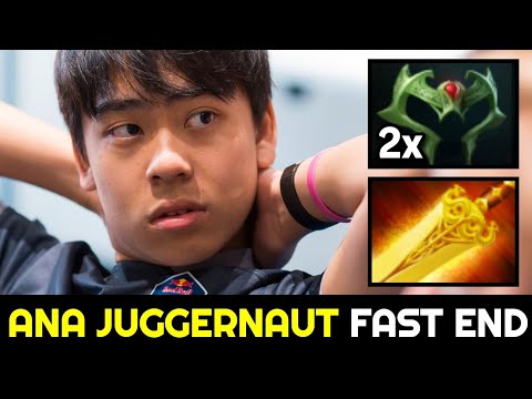 ANA Juggernaut with Radiance Build — 21min Fast End Dota 2