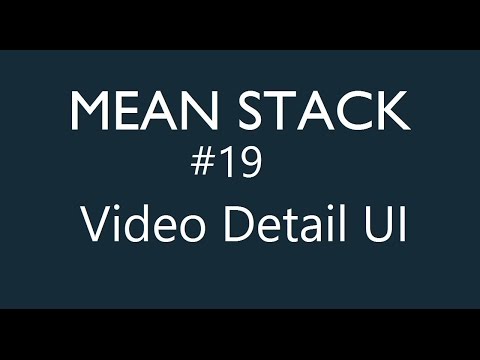 Mean Stack Tutorial 1 MongoDb Express Angular CLI and Node