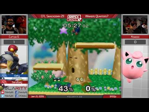 CFL Smackdown 211 Melee - Komodo (Jigglypuff) vs Captain G (Captain Falcon) - Winners Quarters