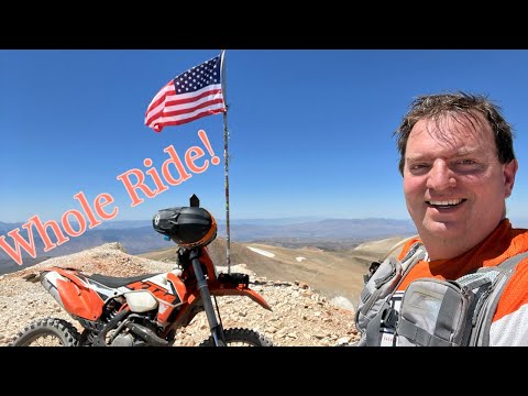 Ride to peak of Mt Patterson, Northern California BDR with failed water crossing