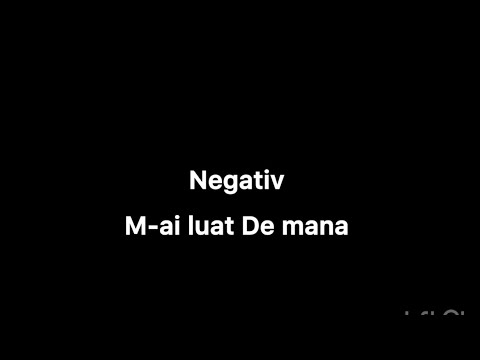 Negativ pian Mai luat de mână negative crestine 2025