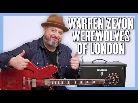 Warren Zevon Werewolves of London Guitar Lesson + Tutorial