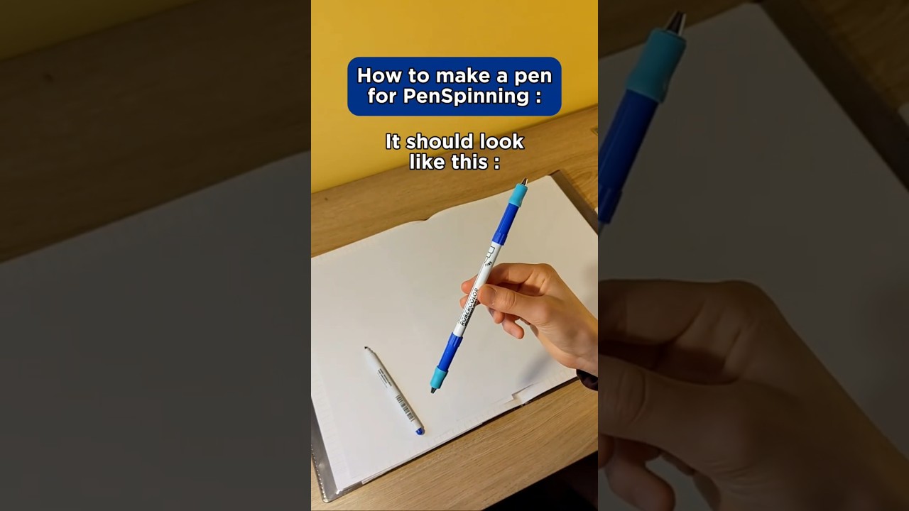 How To Make a PenSpinning Pen at Home!