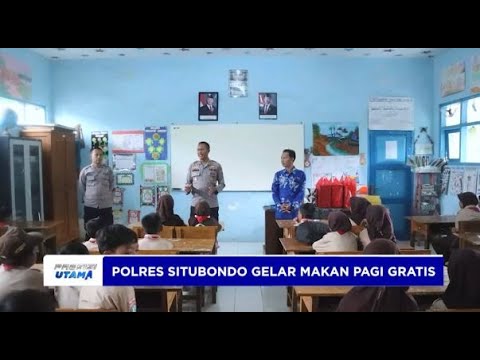 POLRES SITUBONDO GELAR MAKAN PAGI DAN SUSU GRATIS