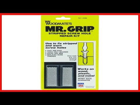 Great product -  Woodmate 2498 Mr. Grip Screw Hole Repair Kit,Steel,Pack of 1