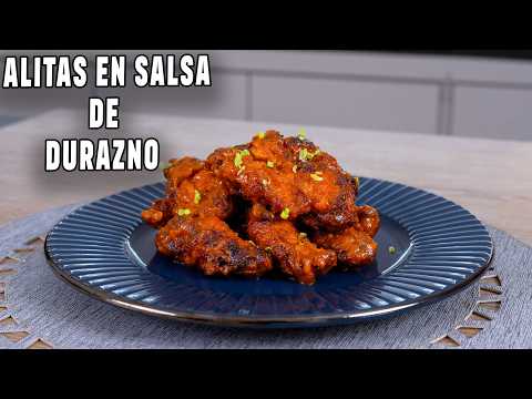 Alitas en salsa de durazno | Como preparar alitas en salsa de durazno | Recetas para toda ocasion