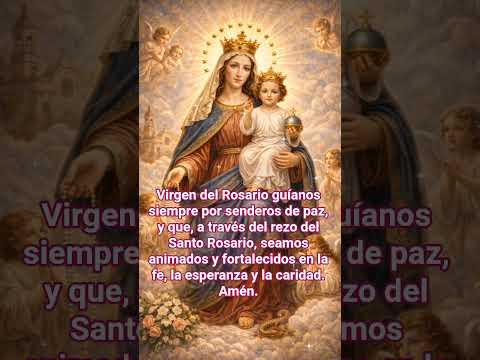 La Virgen del Rosario: Nuestra Arma Poderosa para la Paz 📿✨ #SantoRosario #VirgenDelRosario #oracion