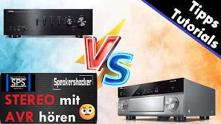 Stereo mit AV Receiver hören. AV Receiver vs. Stereo Verstärker. Klingt ein AV Receiver schlechter?