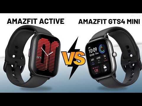 Amazfit Active Vs Amazfit GTS 4 Mini Comparativo - Qual Vale Mais a Pena?