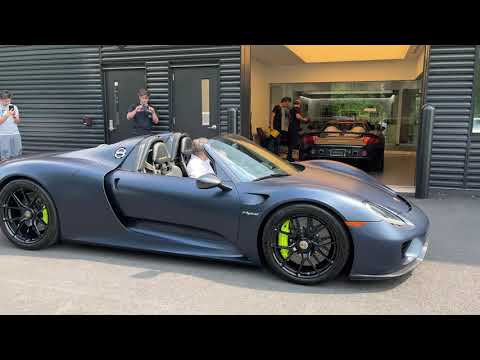 Thumbnail for Porsche Carrera GT and 918 Spyder (Cold Start and Revving) from Porsche 75th Anniversary Celebration by Porsche RS Spyder, Porsche 918 Spyder, Porsche, video, Car, Porsche Carrera GT, vide