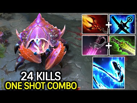 Nyx Assassin Solo Mid – One Shot Combo 24 Kills Dota 2