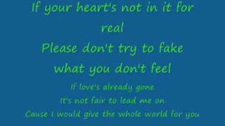 If Your Heart Is Not In It Lyrics