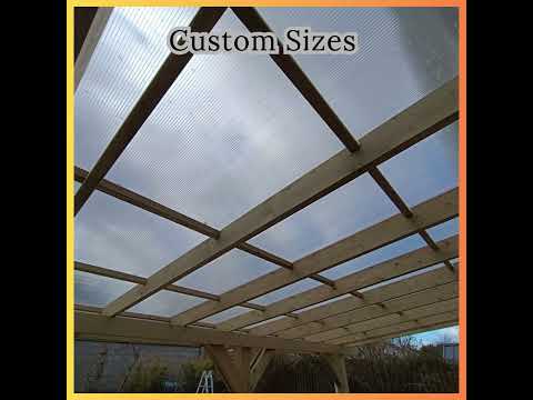 Clear Twinwall Polycarbonate Sheets (For Roofing, Privacy Walls & Greenhouses)