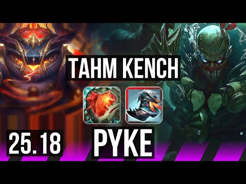 TAHM KENCH & Miss Fortune vs PYKE & Ashe (SUP) | KR Master | 25.18