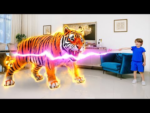 Wild Animals in My House! Learn Animal Names & Fun Facts