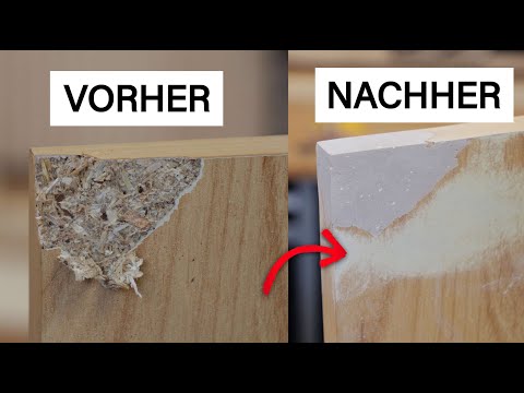 Astlöcher auffüllen und Holz reparieren - presto Holzspachtel