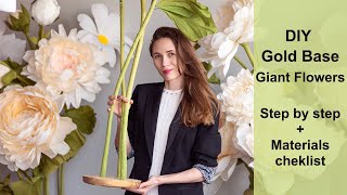 How to make the Base for Giant Paper Flowers, Giant Flower Stand Tutorial